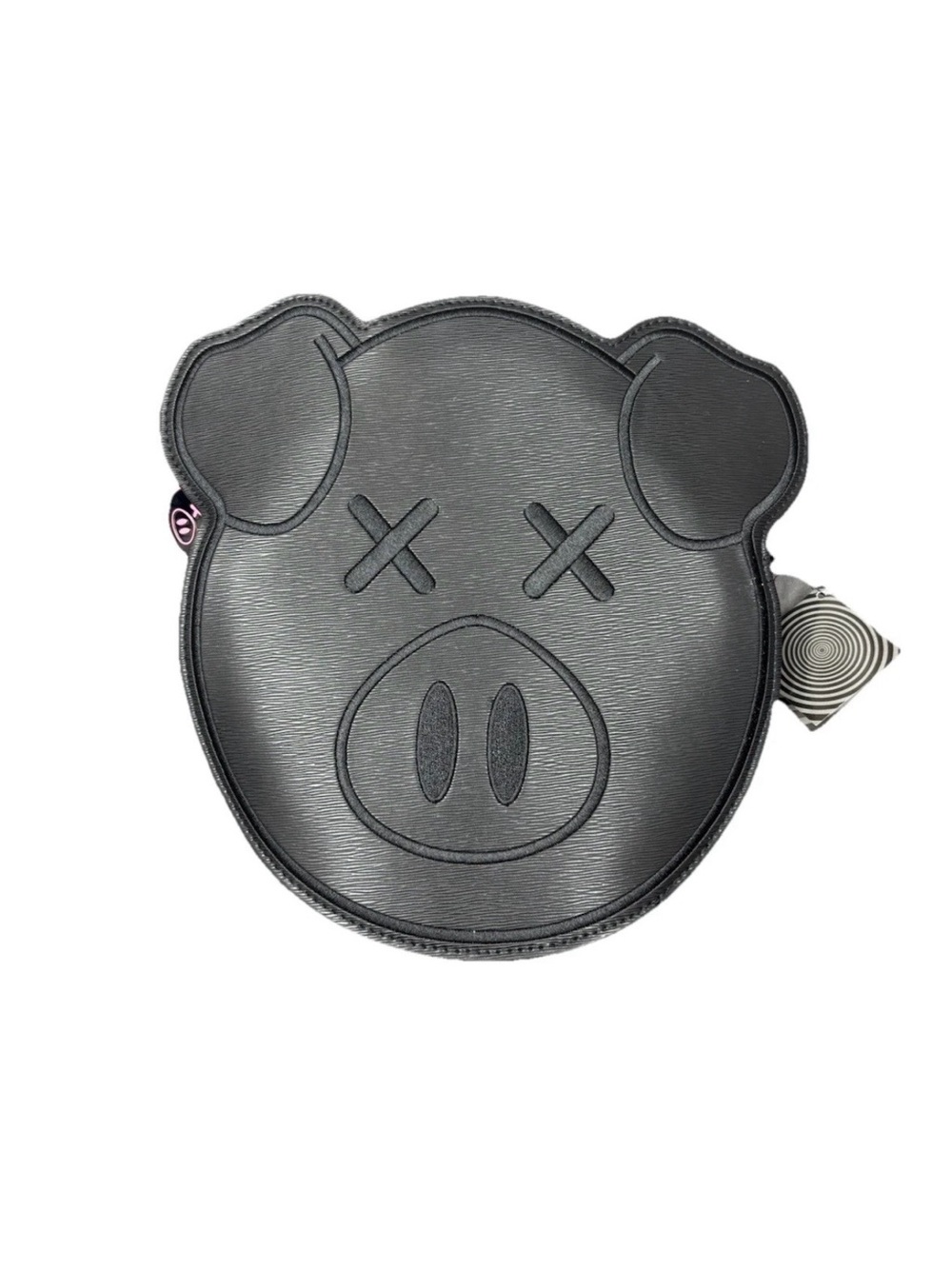 NWTJeffree Star Cosmetics x Shane Dawson Black Pig Zip Shoulder Bag, Chain Strap